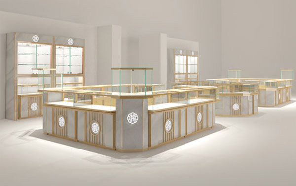 周六福珠寶展柜定制 周六福珠寶展柜定制
